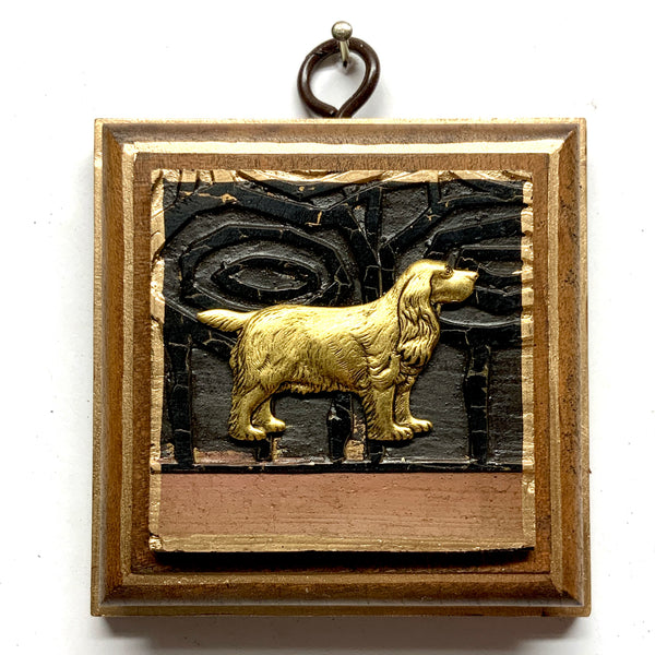 Wooden Frame with Spaniel on Coromandel (3.25” wide) Museum Bees