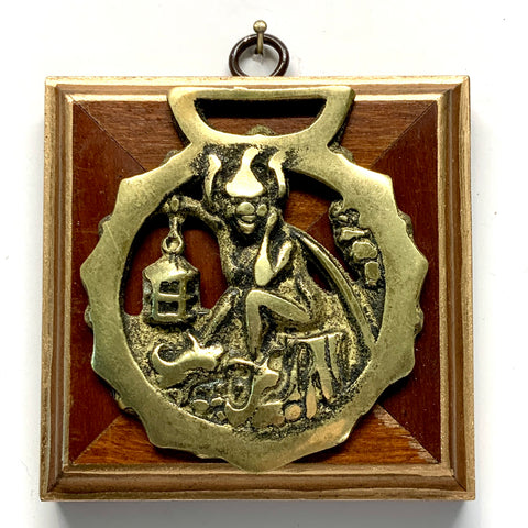 Mahogany Frame with Horse Brass (3.75” wide)
