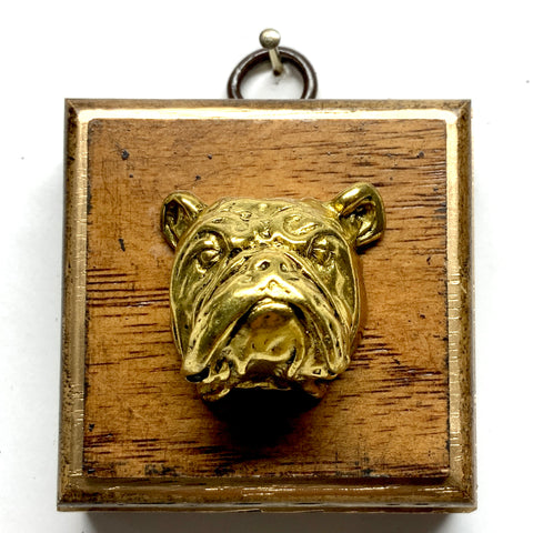 Wooden Frame with Bulldog (2.5” wide)