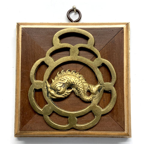 Wooden Frame with Horse Brass (4.25” wide)