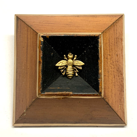 Wooden Frame with Napoleonic Bee (3.5” wide)