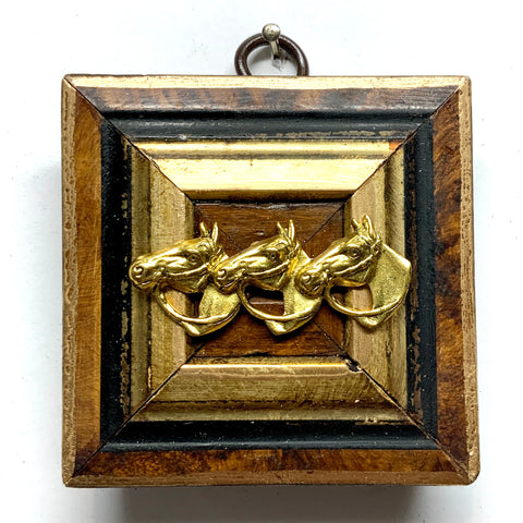 Burled Frame with Horses (2.75