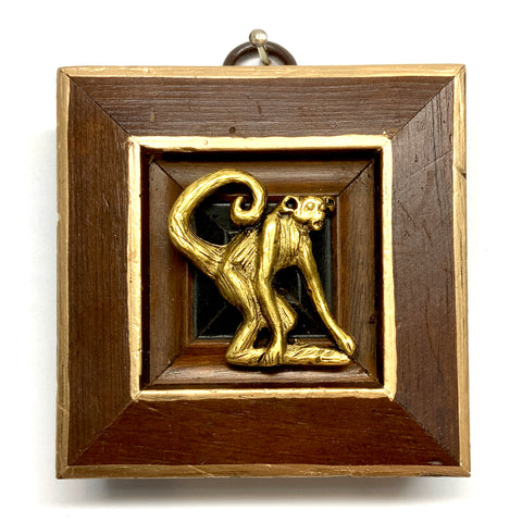 Wooden Frame with Monkey (2.75