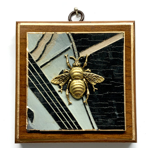 Wooden Frame with Grande Bee on Coromandel (3.75