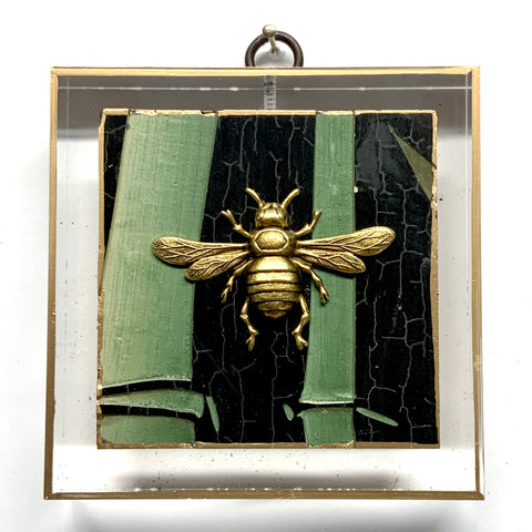 Acrylic Frame with Italian Bee on Coromandel / Slight Imperfections (3.75