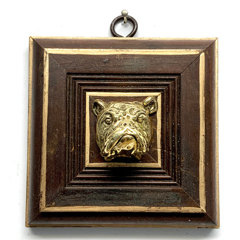 Wooden Frame with Bulldog (3.75
