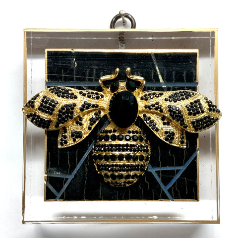 Acrylic Frame with Sparkle Bee on Coromandel / Slight Imperfections (3.75