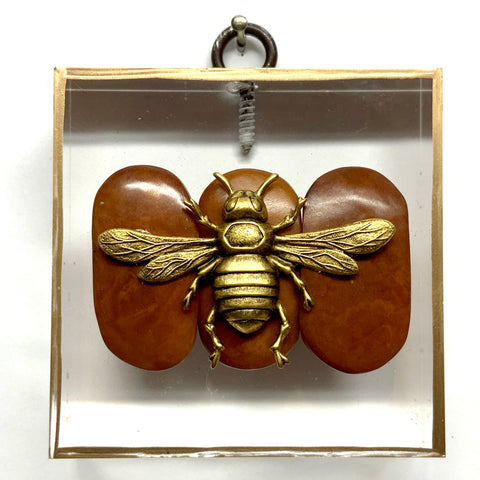 Acrylic Frame with Italian Bee / Slight Imperfections (2.75