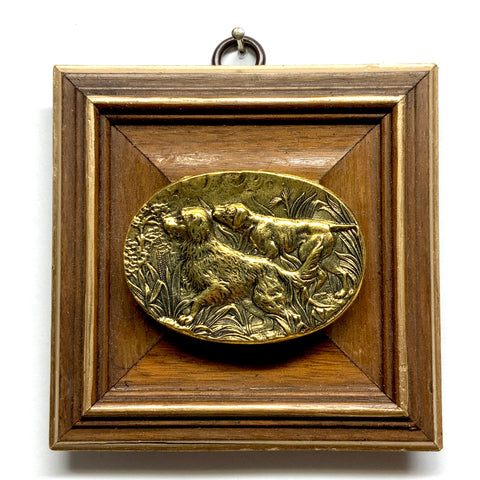 Wooden Frame with Sporting Dogs (3.75
