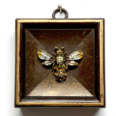 Wooden Frame with Sparkle Bee (2.75
