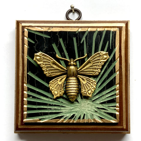 Wooden Frame with Butterfly on Coromandel (4
