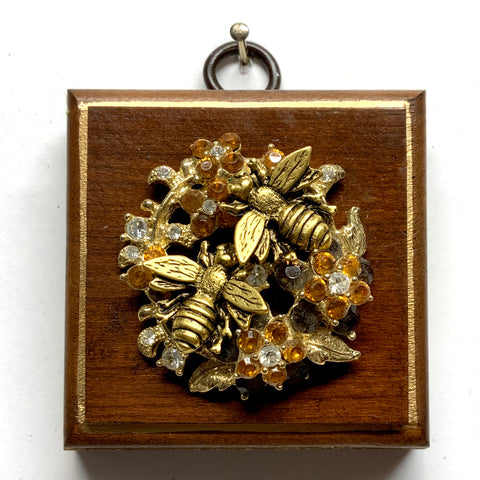 Wooden Frame with Napoleonic Bees (2.5