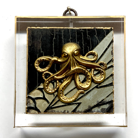 Acrylic Frame with Octopus on Coromandel / Slight Imperfections (3.75