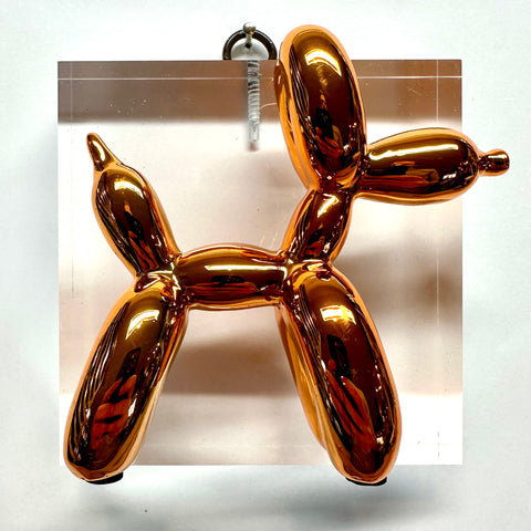 Lucite Frame with Balloon Dog (4” wide)