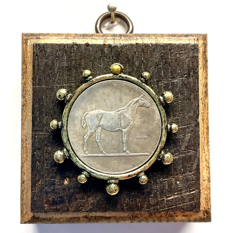 Bourbon Barrel Frame with Horse Coin (2.5” wide)