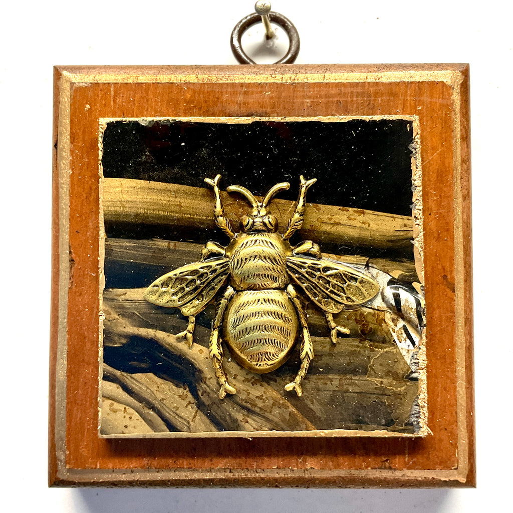 Wooden Frame with Grande Bee on Coromandel (3.25