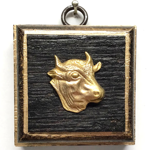 Bourbon Barrel Frame with Cow (2.25” wide)