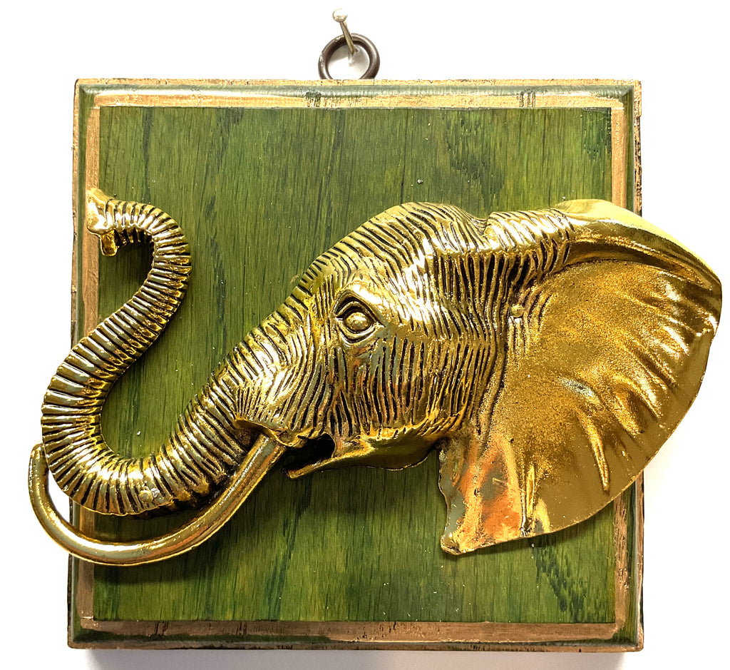 Painted Frame with Elephant (5” wide)