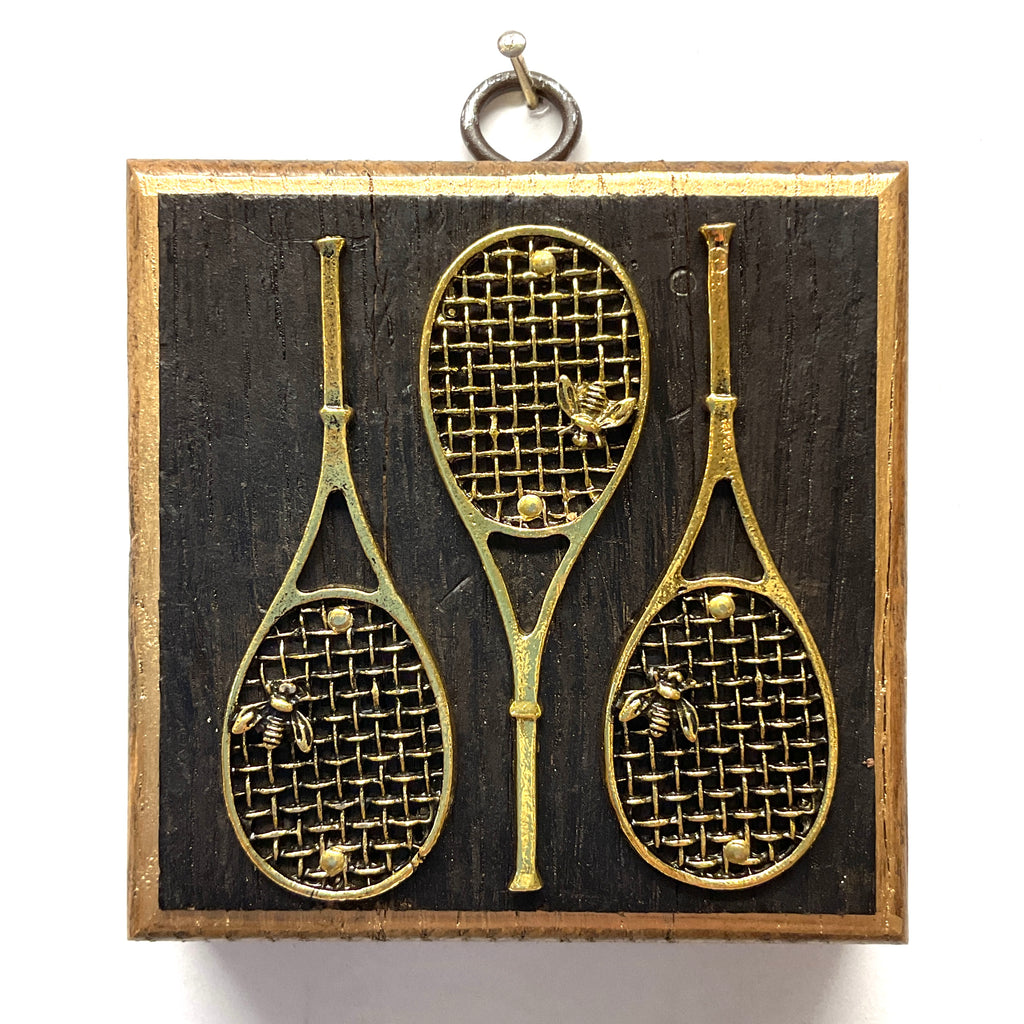Bourbon Barrel Frame with Tennis Racquets (3.5” wide)