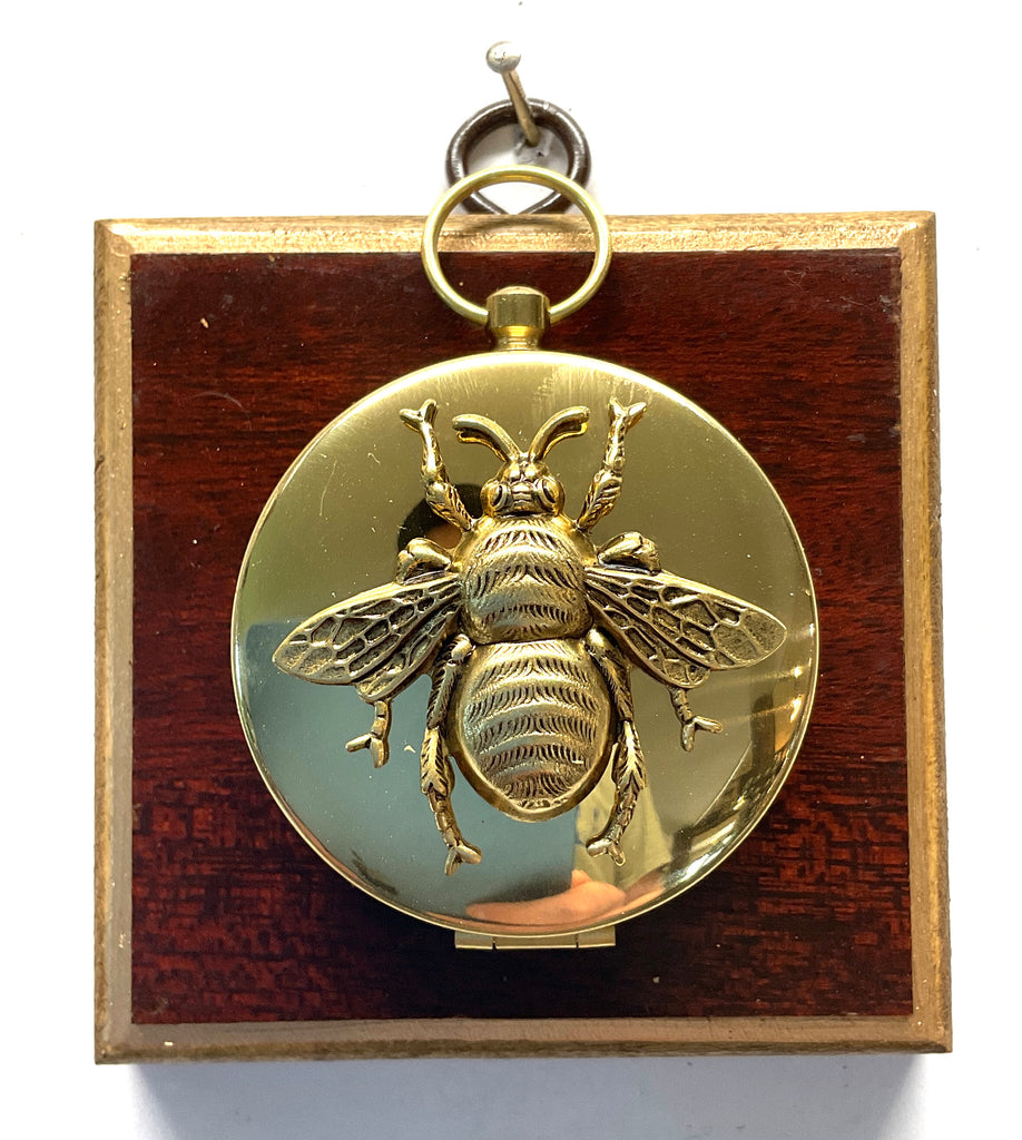 Wooden Frame with Grande on Compass (3.25” wide)