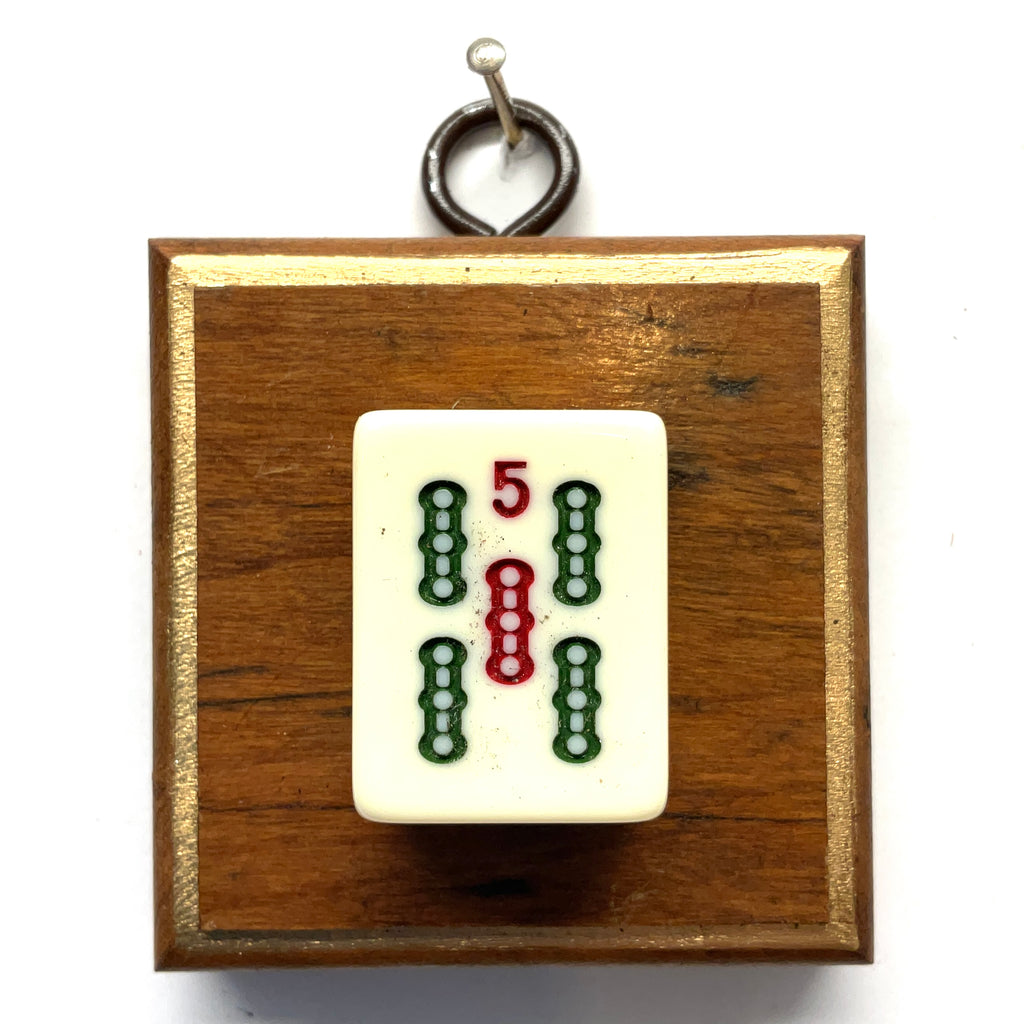 Wooden Frame with Mahjong (2.5” wide)