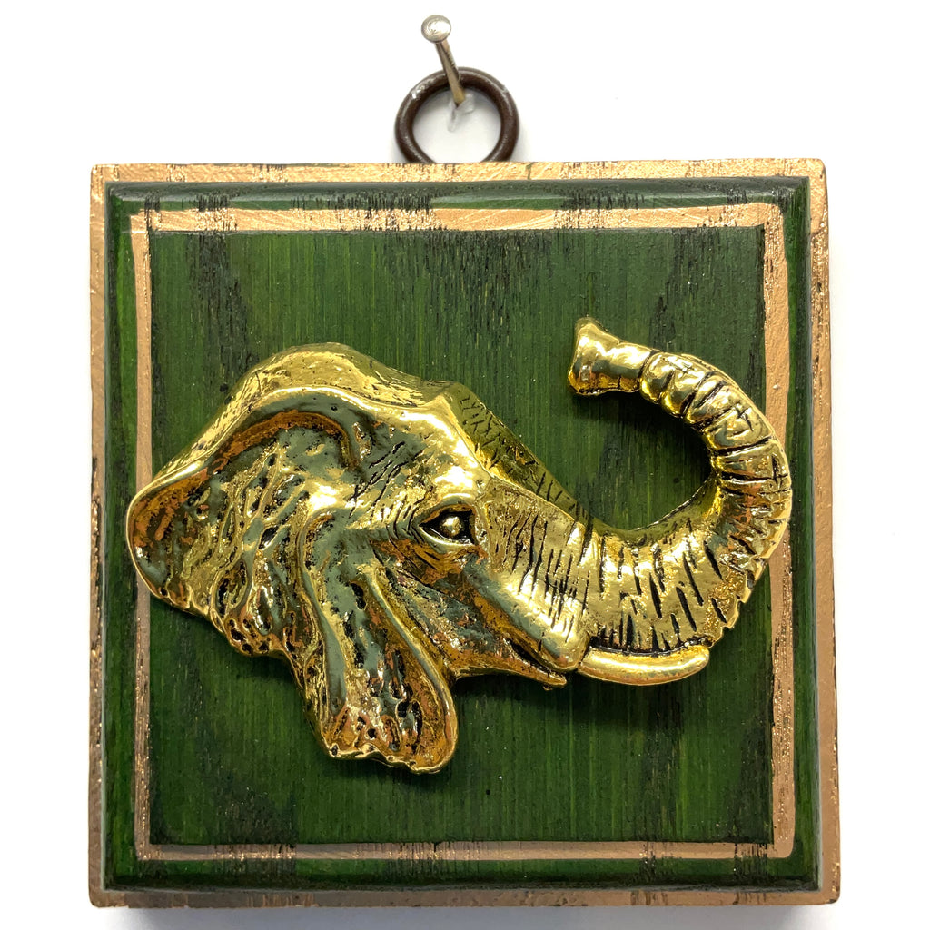 Wooden frame with Elephant (3.5” wide)