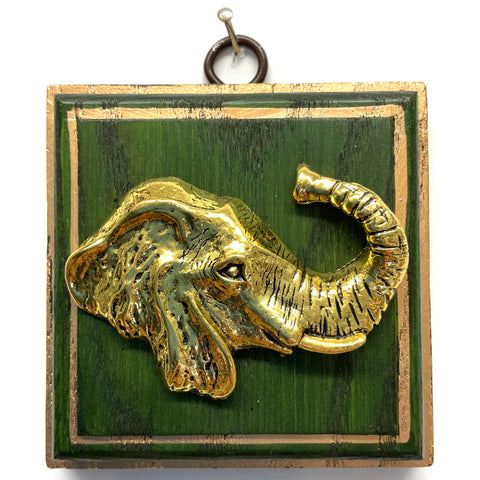 Wooden frame with Elephant (3.5” wide)
