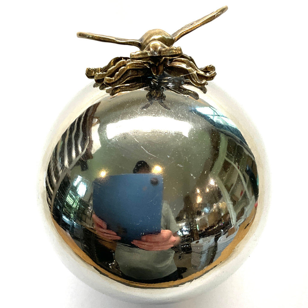 Gazing Ball with Bee (3” wide)
