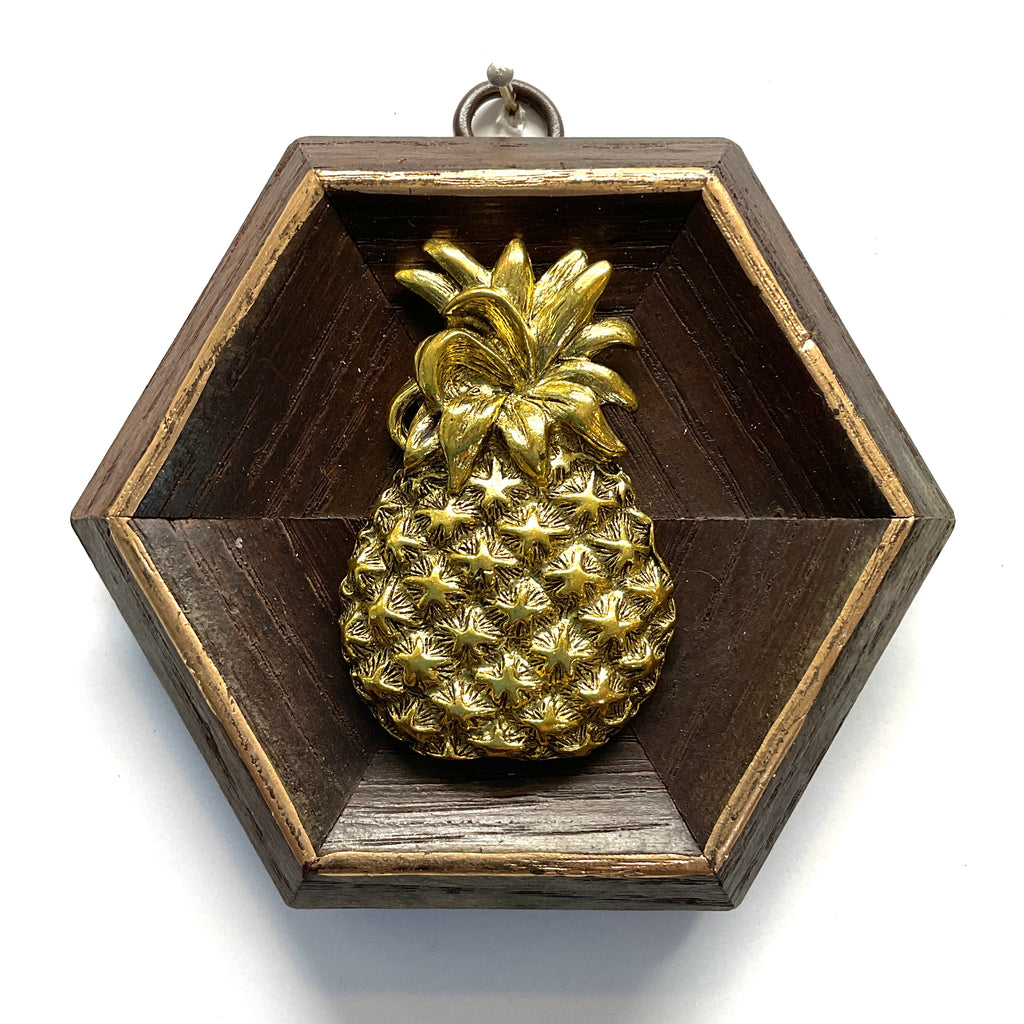 Wooden Frame with Pineapple (4” wide)