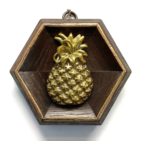 Wooden Frame with Pineapple (4” wide)