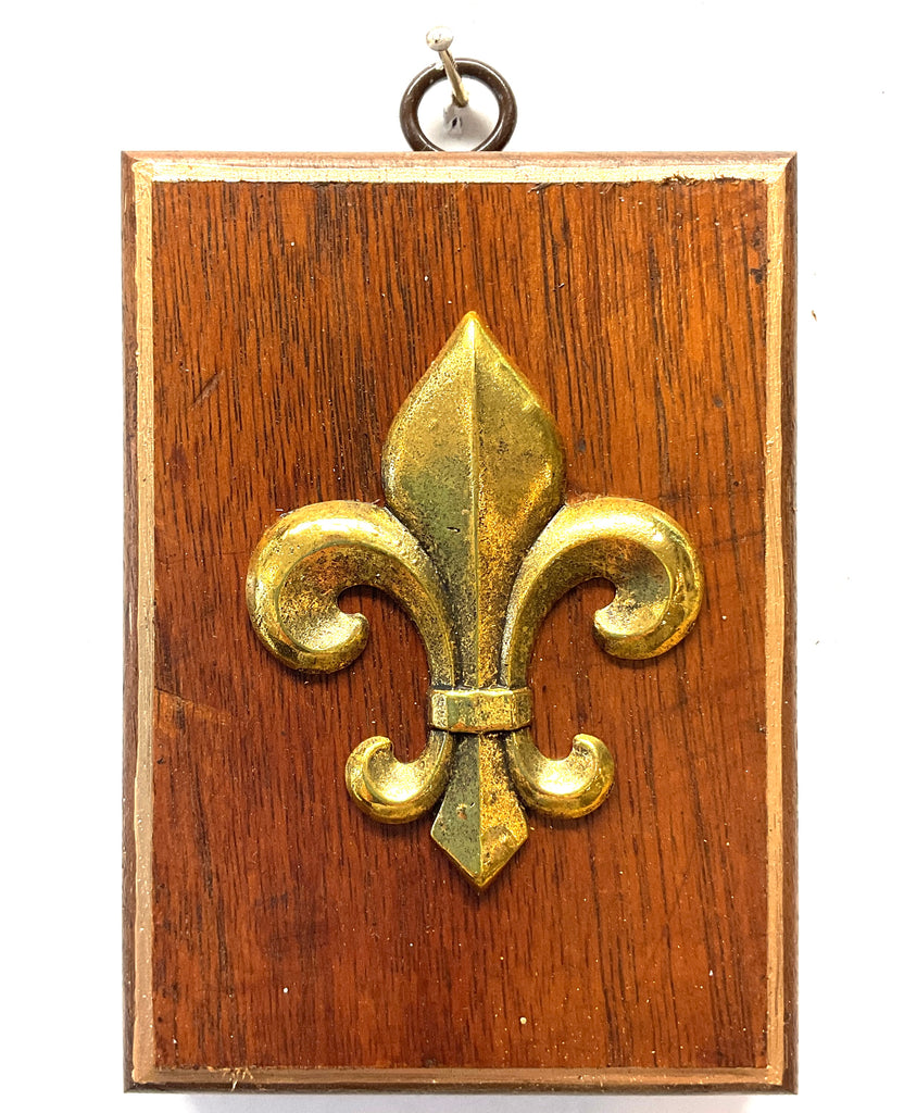Wooden Frame with Fleur-de-Lis (3.25