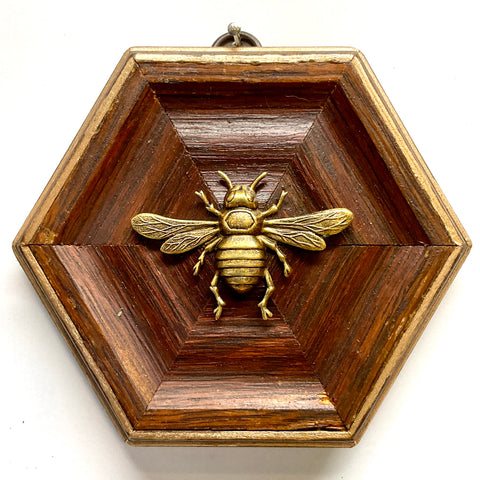 Wooden Frame with Italian Bee (4.5” wide)