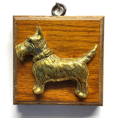 Wooden Frame with Terrier (3” wide)