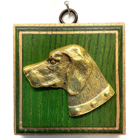 Gilt Frame with Stately Dog (3.5” wide)