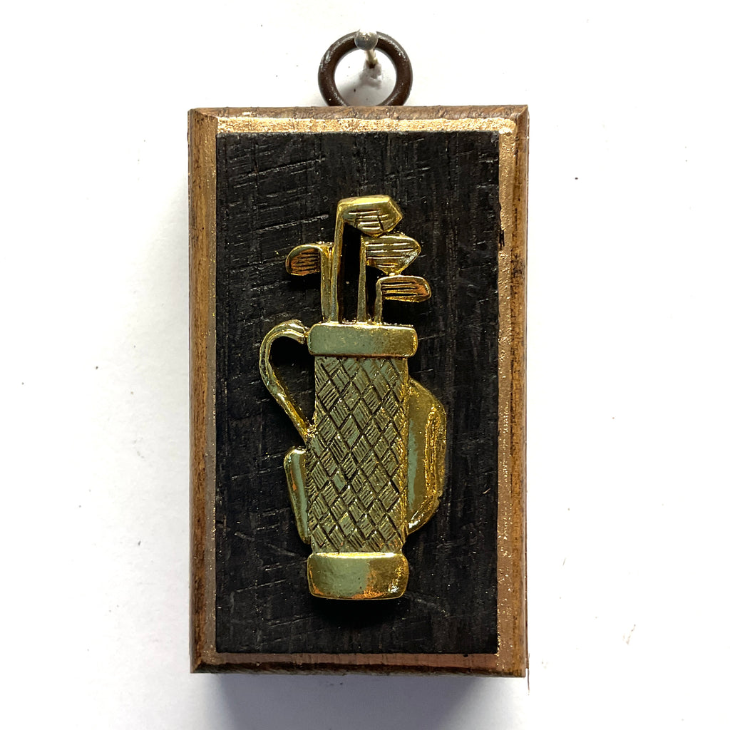 Bourbon Barrel with Golf Clubs (2” wide)