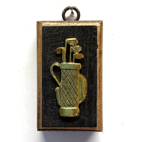Bourbon Barrel with Golf Clubs (2” wide)