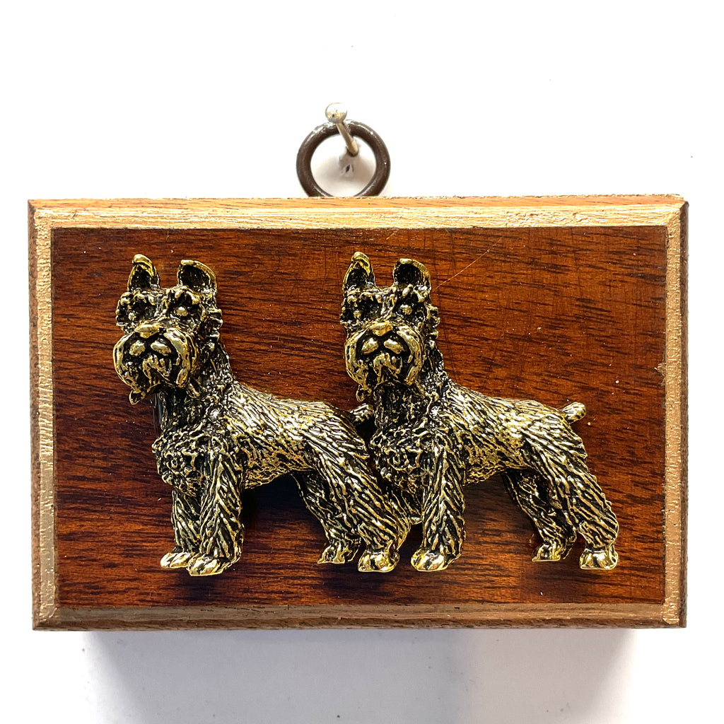 Wooden Frame with Dogs (3.75” wide)