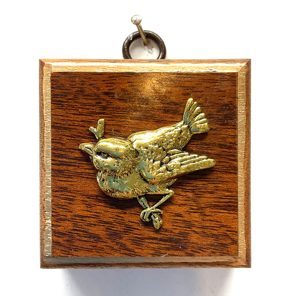 Wooden Frame with Bird (2.5” wide)
