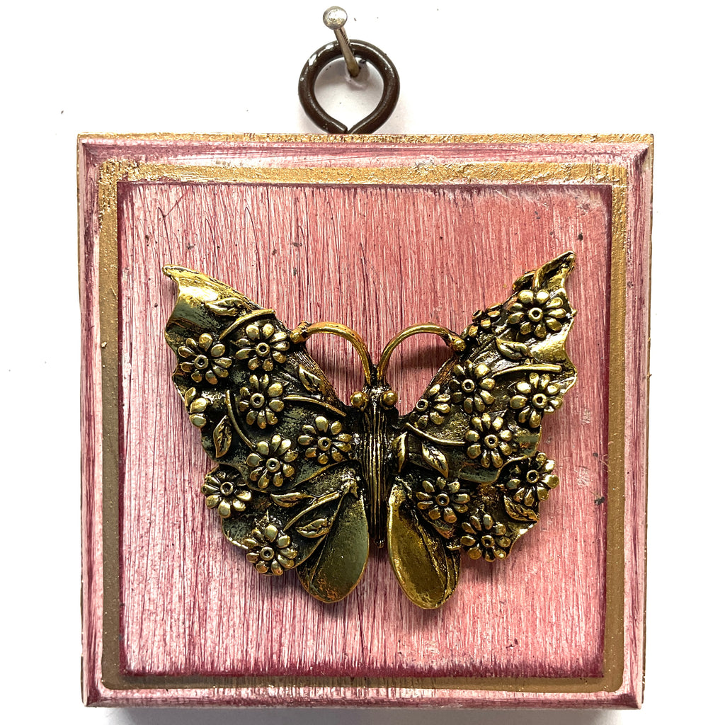 Wooden Frame with Butterfly (3” wide)