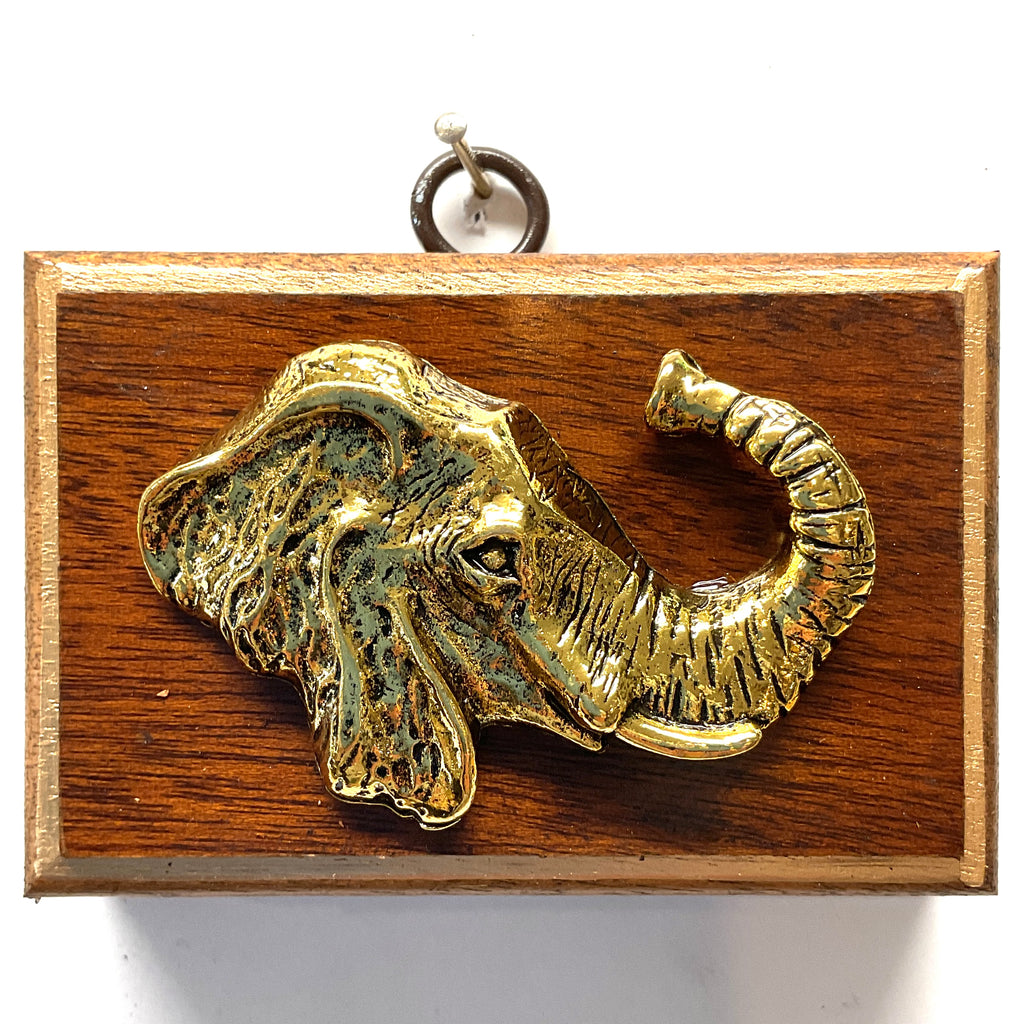 Wooden Frame with Elephant (3.75” wide)
