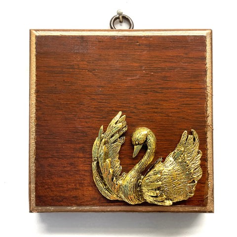Wooden Frame with Swan (4” wide)