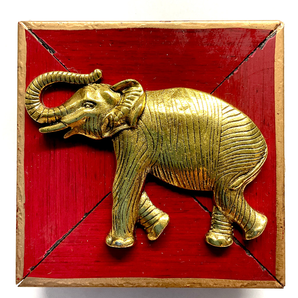 Lacquered with Elephant (3” wide)