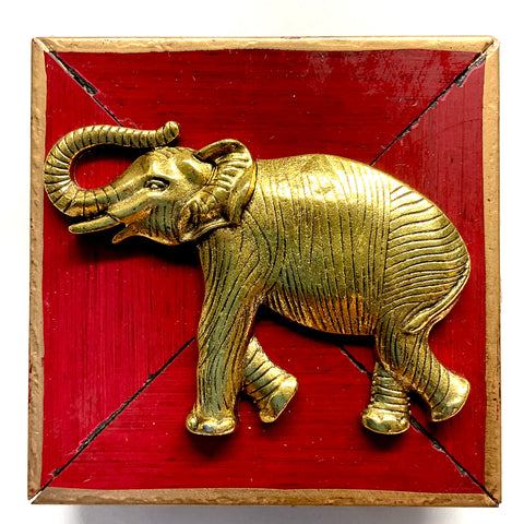 Lacquered with Elephant (3” wide)
