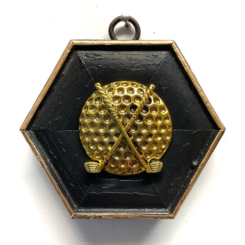 Painted Frame with Golf Ball (3