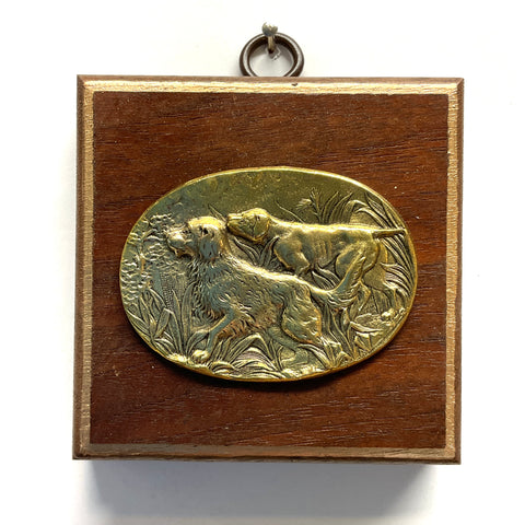 Wooden Frame with Sporting Dog (3.5” wide)
