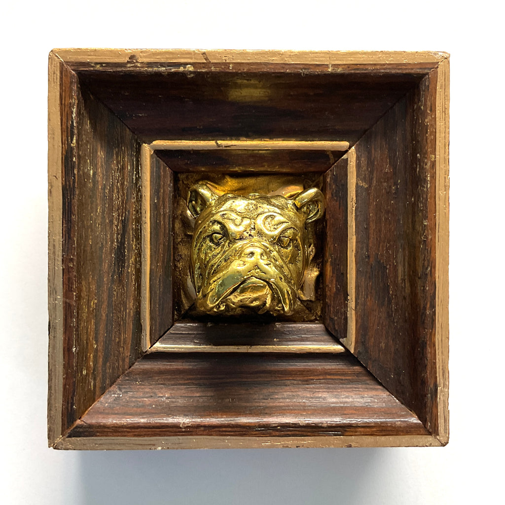 Wooden Frame with Bulldog (3.5” wide)