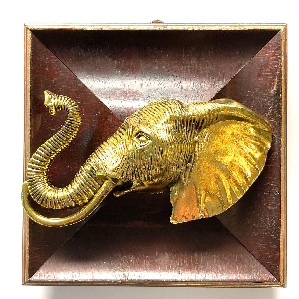 Wooden Frame with Elephant (6.5” wide)
