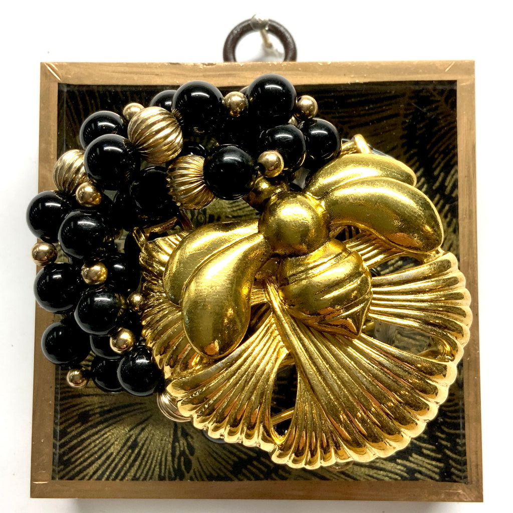 Acrylic Frame with Deco Bee on Necklace / Slight Imperfections (4