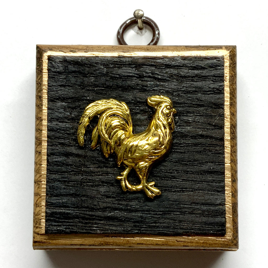 Bourbon Barrel Frame with Rooster (2.5