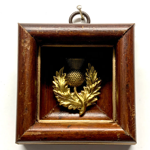 Wooden Frame with Thistle (3